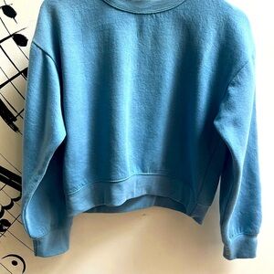 Zara Comfy Blue Crewneck Sweatshirt
